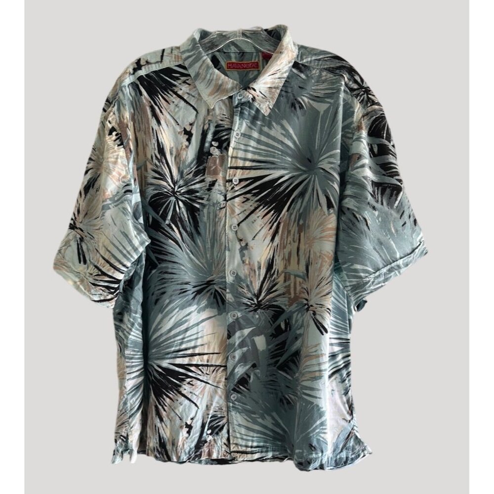 Havanera Men’s Button Down Rayon Cuba/Hawaii Look Shirt Multi Size 2Xl